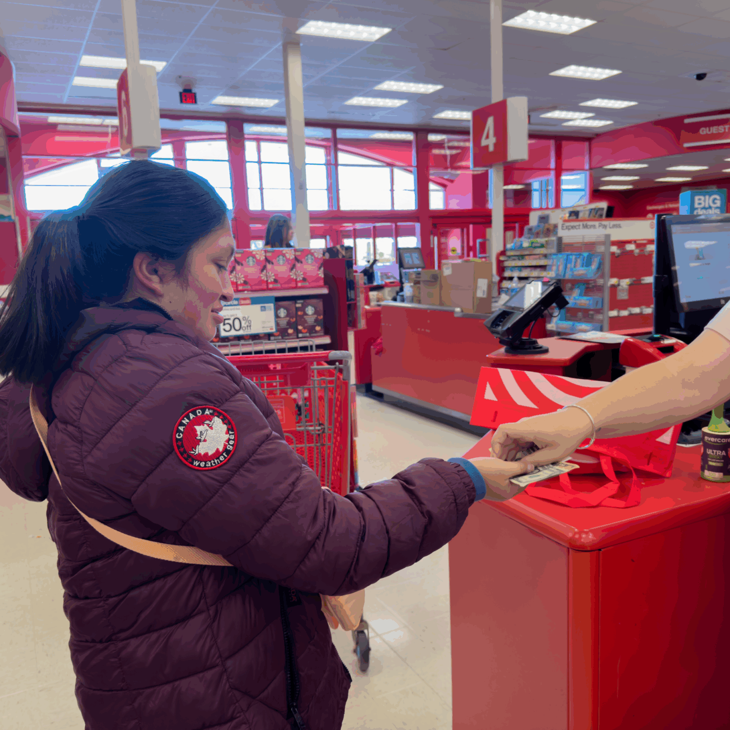 Meliora Academy Transition Program Student at Target with Cashier